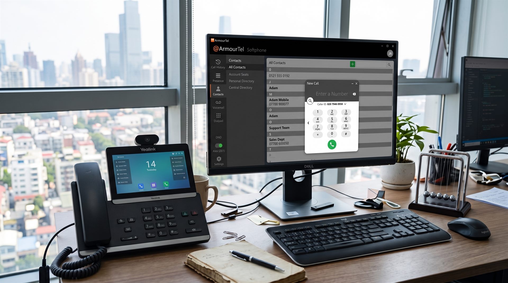 Desktop IP desk phone
